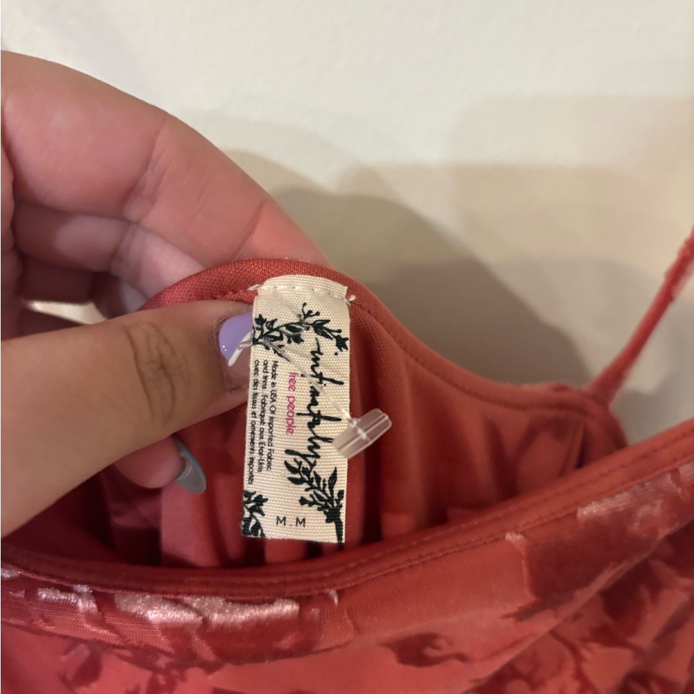 Free People Rose-Pink Floral Mini Dress - Picture 4 of 5